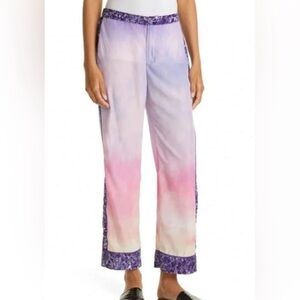 Le Superbe Sunset Ombre Lounge Pants in Malibu Print Size 8 Silky Soft